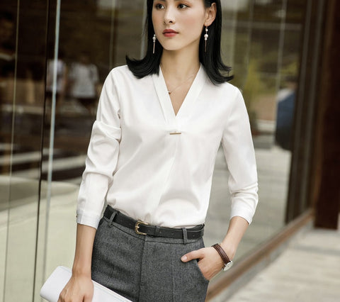 Image of 2020 Female Formal Elegant Office Work Wear Uniform OL Ladies Trousers Blazers Jacket with Tops Pant Suits 2 Pieces Sets Clothes